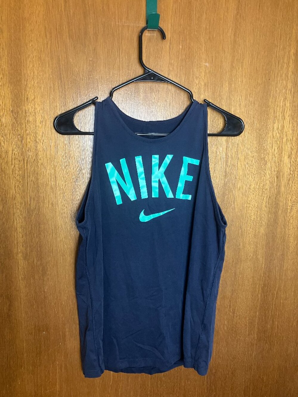 Nike Dri Fit Blue Classic Logo Tank Top Running Tank Relaxed Fit Women's Medium